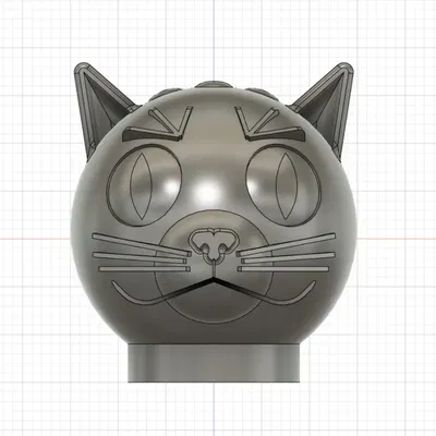 Nắp bút trang trí hình đầu mèo