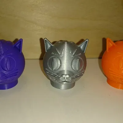 Nắp bút trang trí hình đầu mèo