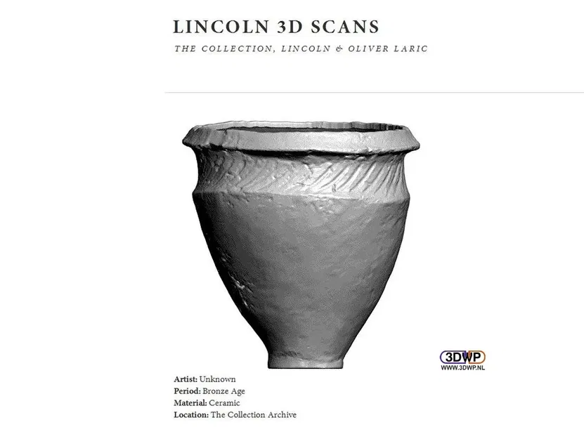 Bình gốm Canwick thời kỳ đồ đồng được quét 3D - Image 2