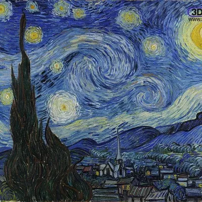 Đêm sao của Vincent van Gogh - Lithophane nghệ thuật