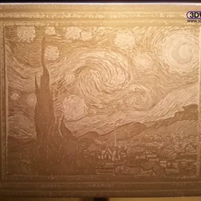 Đêm sao của Vincent van Gogh - Lithophane nghệ thuật