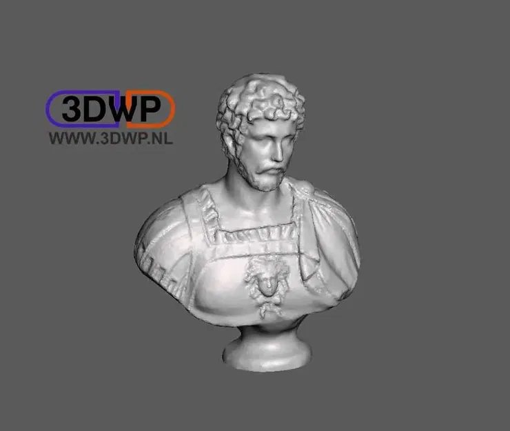 Tượng bán thân La Mã của Hoàng đế Hadrian 3D - Image 1