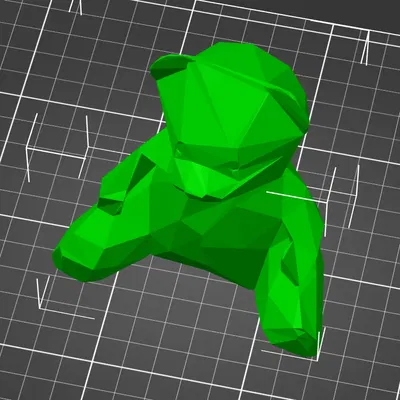 Gấu bông poly dễ thương phong cách LowPoly