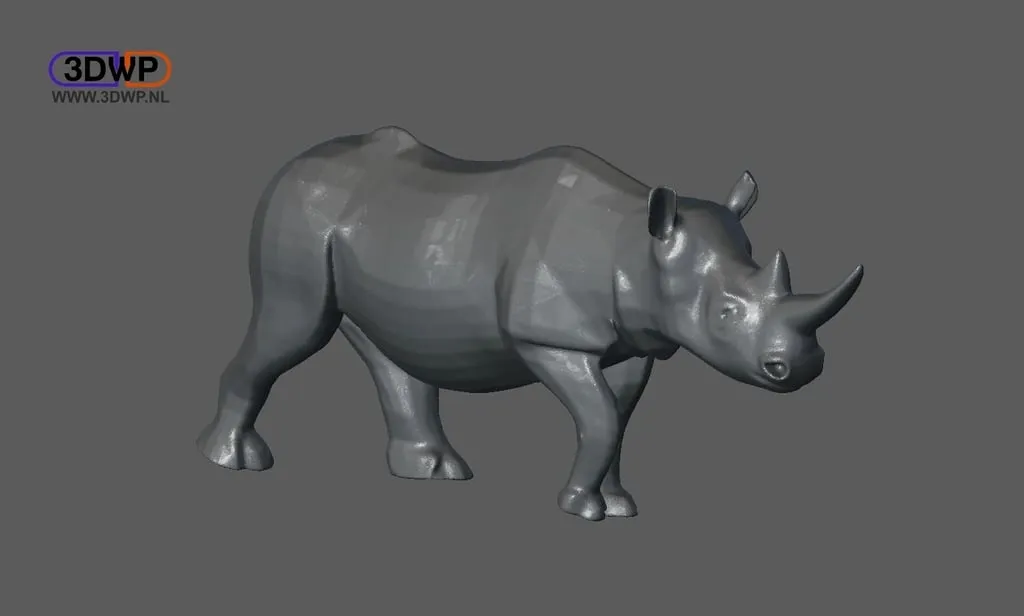 Mô hình tê giác không rắn chắc cho in 3D - Image 1