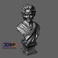Tượng bán thân Mozart quét 3D có thể in được - Thumbnail 1