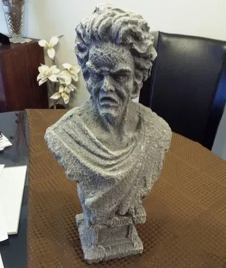 Tượng bán thân Mozart quét 3D có thể in được - Image 2