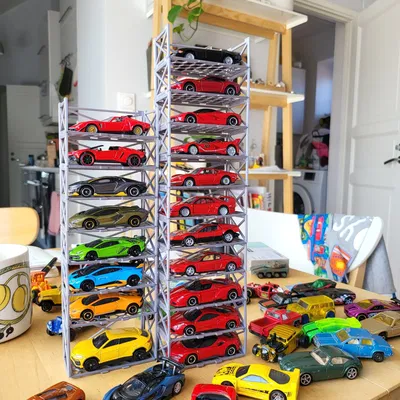 Nhà để xe in 3D cho xe Hot Wheels và đồ chơi ô tô