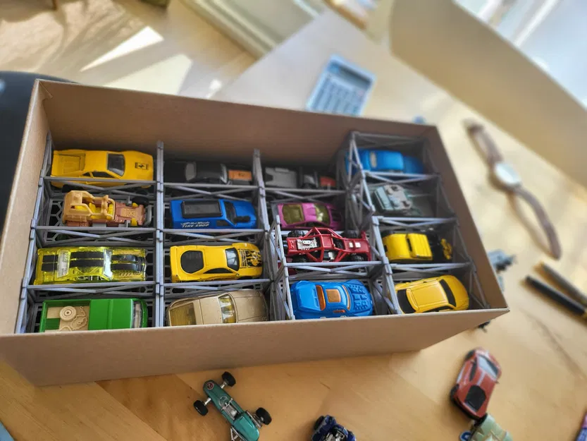 Nhà để xe in 3D cho xe Hot Wheels và đồ chơi ô tô - Image 3