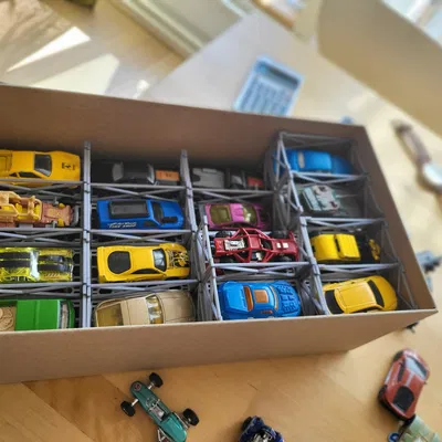 Nhà để xe in 3D cho xe Hot Wheels và đồ chơi ô tô