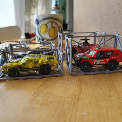 Nhà để xe in 3D cho xe Hot Wheels và đồ chơi ô tô