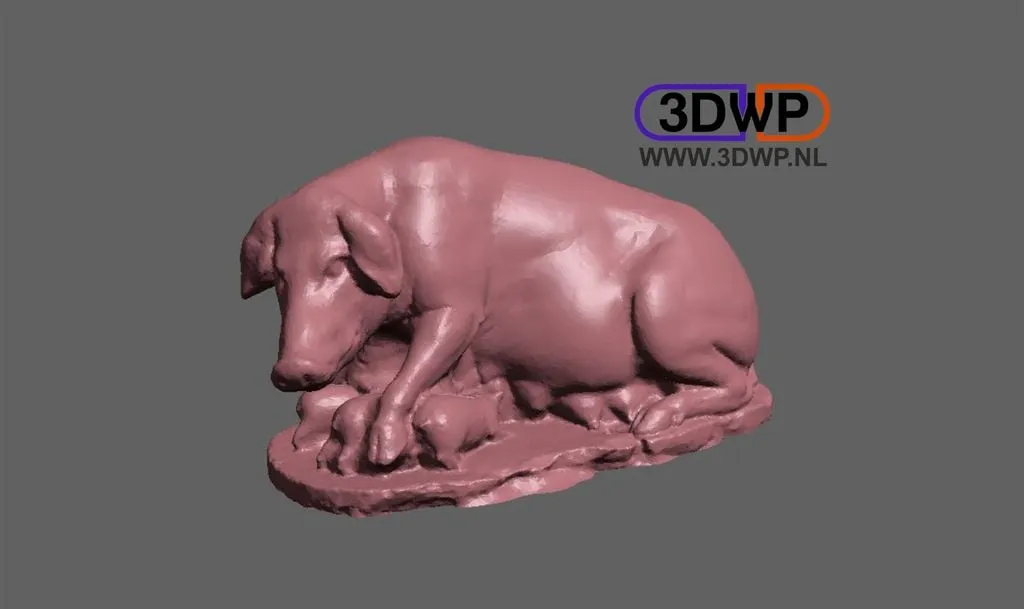 Lợn Laurentian - Tượng La Mã quét 3D tại Đan Mạch - Image 1