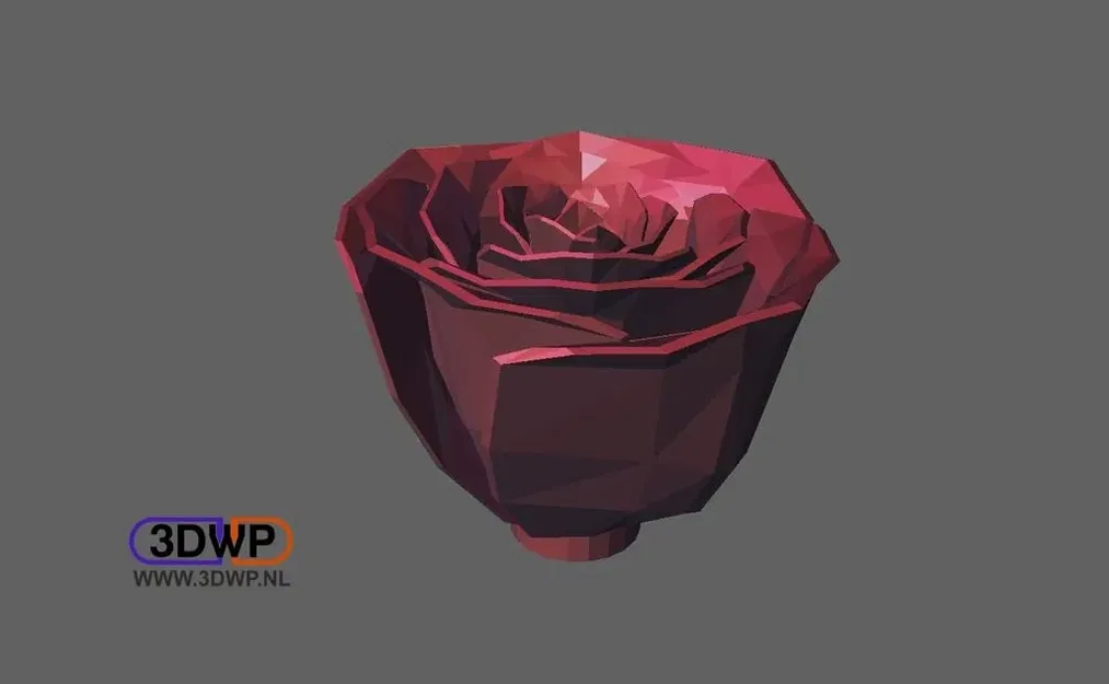 Hoa hồng Jillian được làm rắn chắc bằng MeshMixer - Image 1