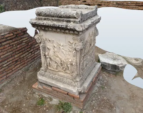 Cơ sở đá cẩm thạch La Mã cổ đại được quét 3D - Image 3