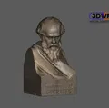Tượng bán thân Socrates quét 3D cho in 3D - Thumbnail 1