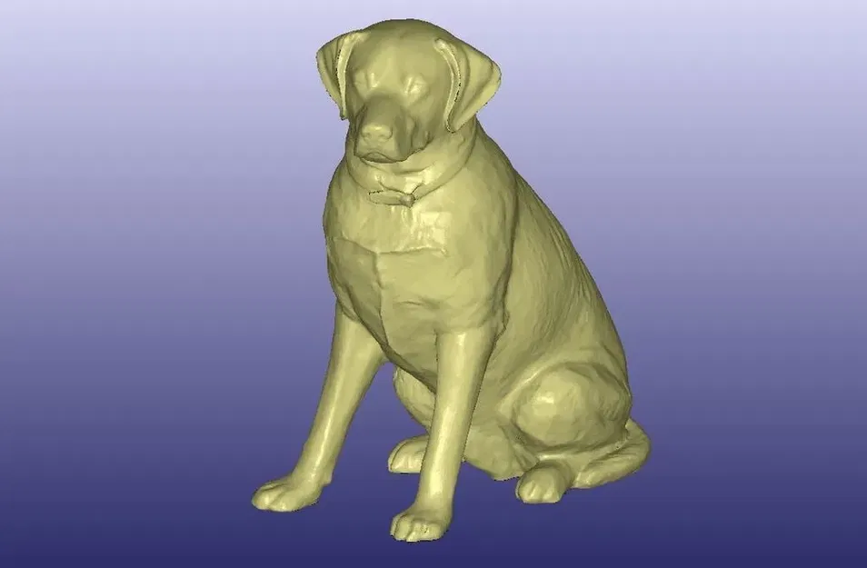 Tượng Labrador màu sắc quét 3D từ Artec Eva - Image 2