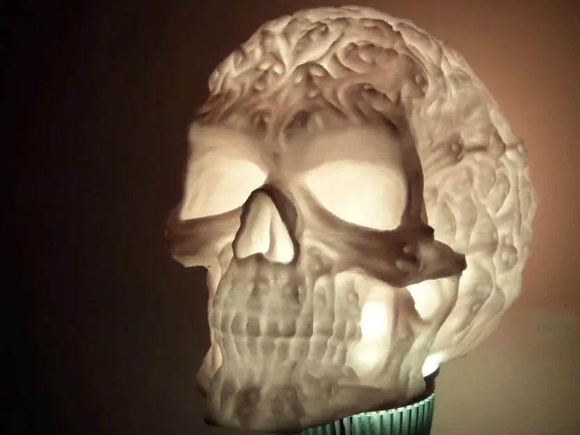 Đầu lâu ma quái rỗng để lắp đèn LED - Image 1