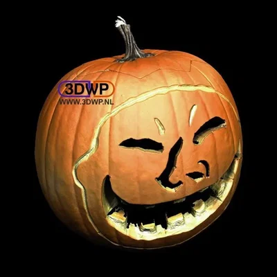 Đèn bí ngô Halloween có khuôn mặt