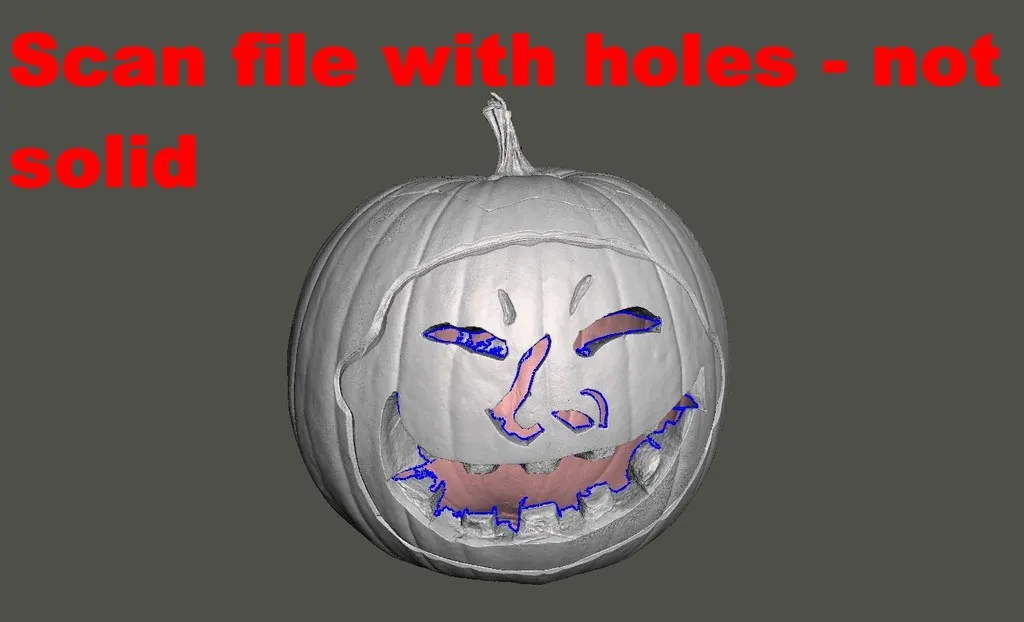 Đèn bí ngô Halloween có khuôn mặt - Image 2