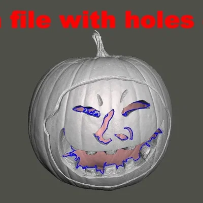 Đèn bí ngô Halloween có khuôn mặt