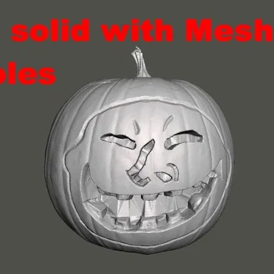 Đèn bí ngô Halloween có khuôn mặt