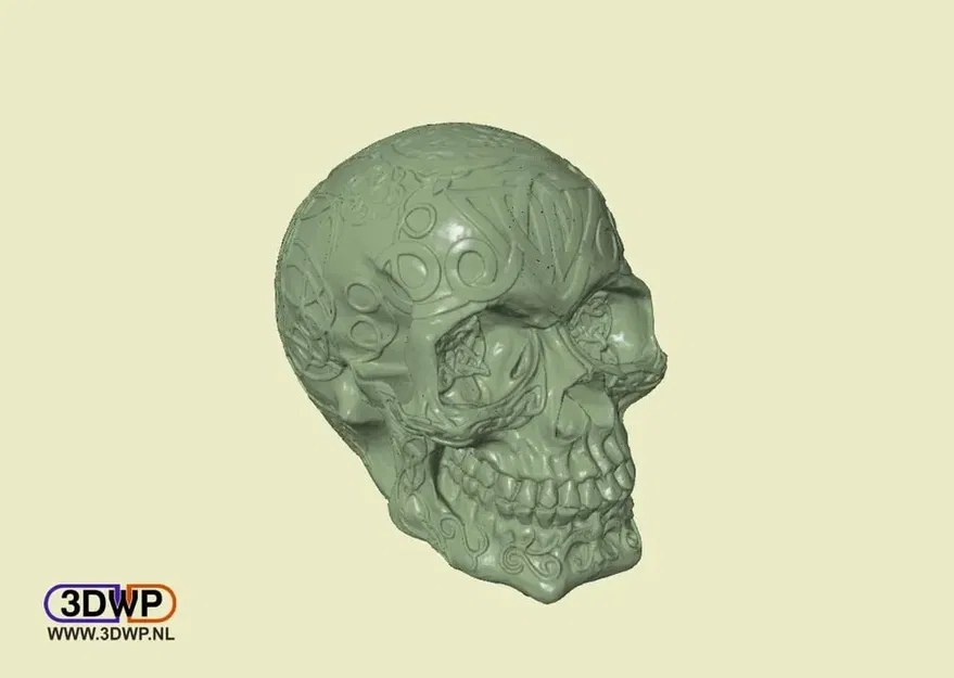 Đầu lâu Celtic rỗng với đèn LED phát sáng - Image 1