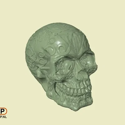 Đầu lâu Celtic rỗng với đèn LED phát sáng