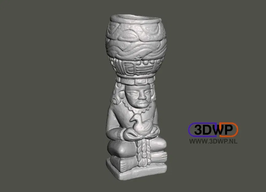 Tượng điêu khắc Aztec quét 3D từ Go!SCAN 3D - Image 2