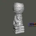 Tượng điêu khắc Aztec quét 3D từ Go!SCAN 3D - Thumbnail 2