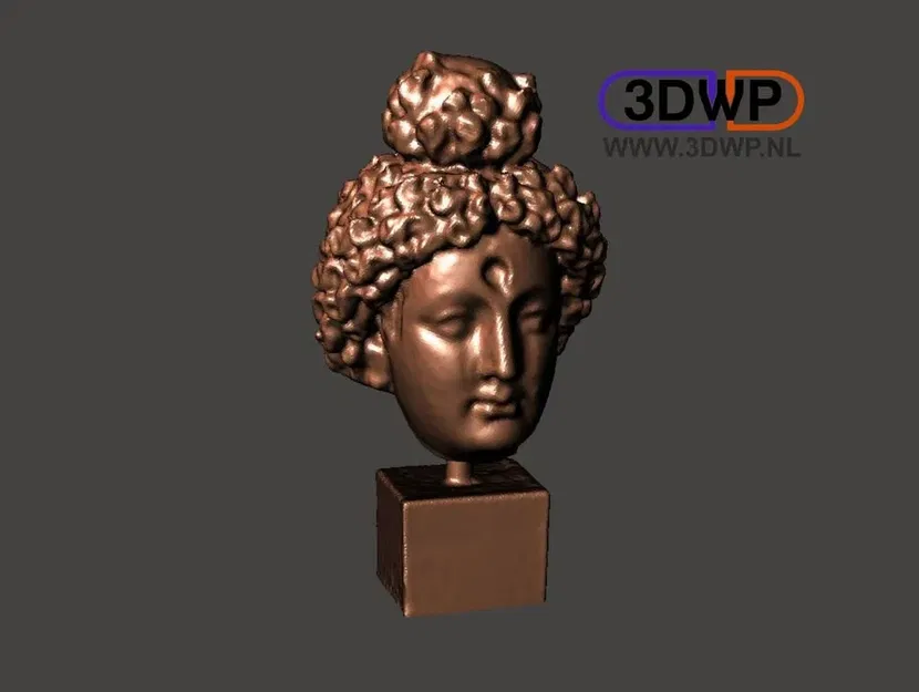 Đầu Phật 3D Quét (Tượng Bồ Tát) - Image 1