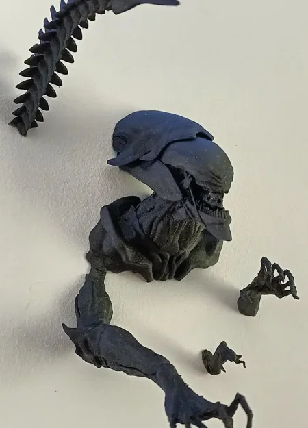 Giá đỡ tường nhân vật Nữ hoàng người ngoài hành tinh Xenomorph - Image 3