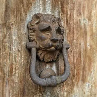 Móc cửa hình đầu sư tử trang trí tường