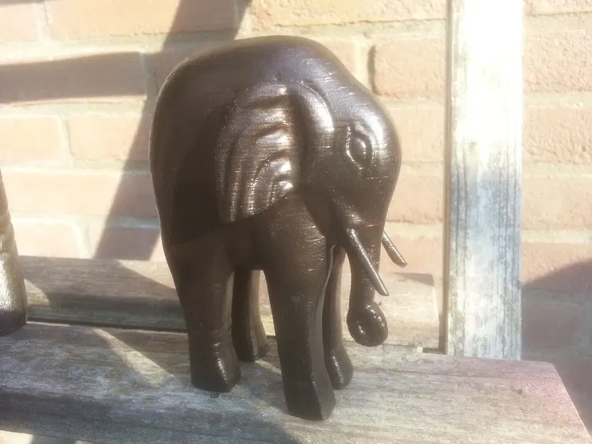 Tượng voi gỗ quét 3D với chi tiết hoàn hảo - Image 4