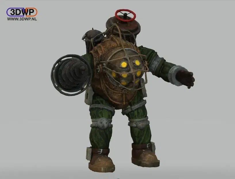 Big Daddy trong Bioshock với chi tiết photogrammetry - Image 1