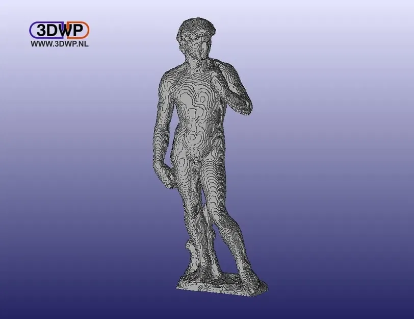 Bản remix khối của tượng David bởi Michelangelo - Image 1