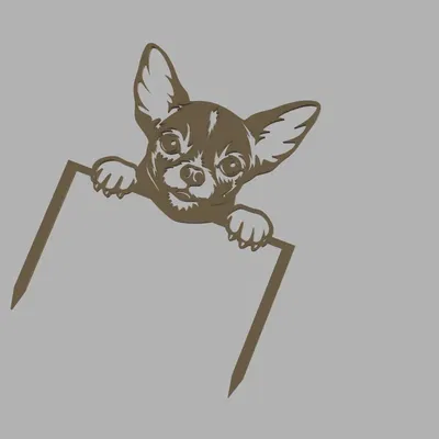 Mô hình trang trí bánh Chihuahua cho những người yêu chó