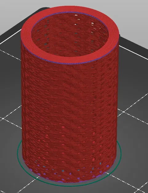 Giá đỡ bút chì sử dụng tính năng 0 perimeters trong Prusa Slicer - Image 1