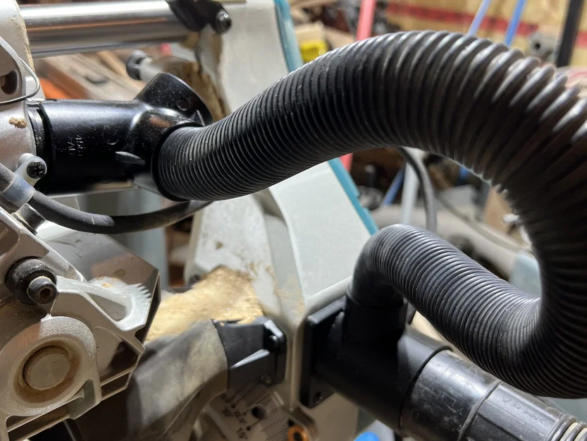 Bộ chuyển đổi bụi 2 1/2" cho máy cắt miter Makita LS1219L - Image 2