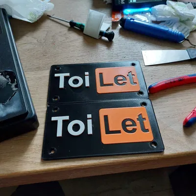 Biểu tượng nhà vệ sinh phong cách độc đáo