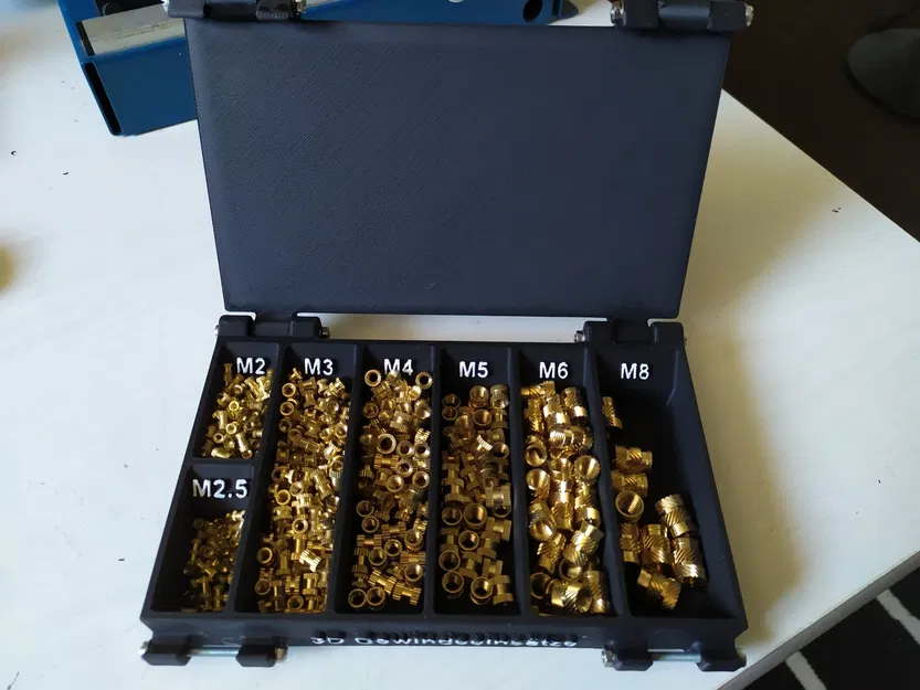 Hộp chứa ren 3D cho các kích thước M2 đến M8 - Image 1