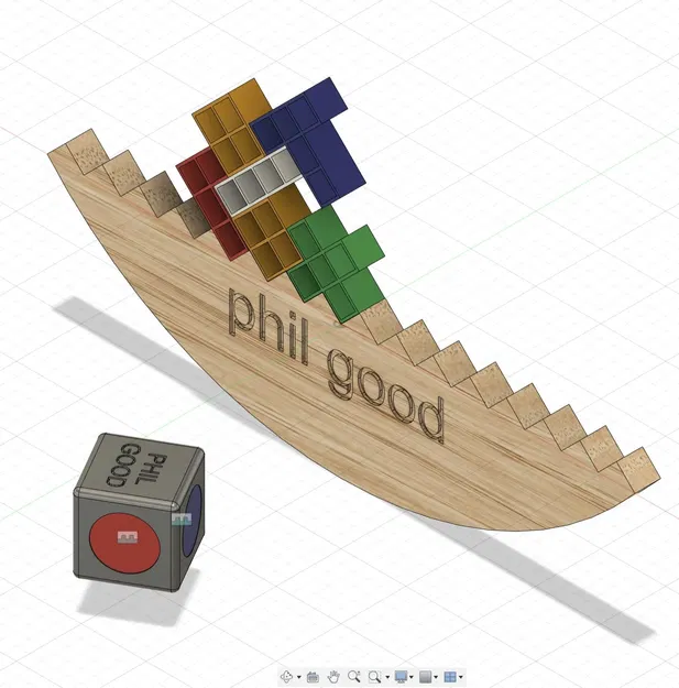 TETRIS trên đế tròn với xúc xắc màu sắc - Image 1