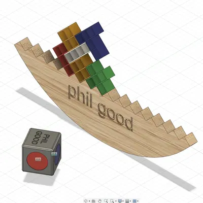 TETRIS trên đế tròn với xúc xắc màu sắc