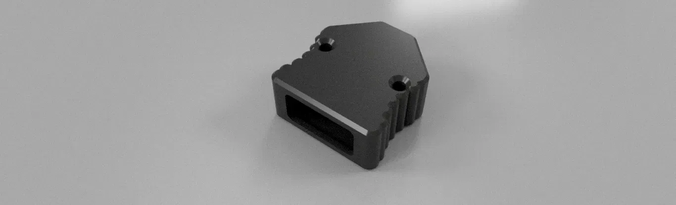 Vỏ bọc cho kết nối DB9 với 2 ốc vít và 2 đai ốc M3 - Image 1