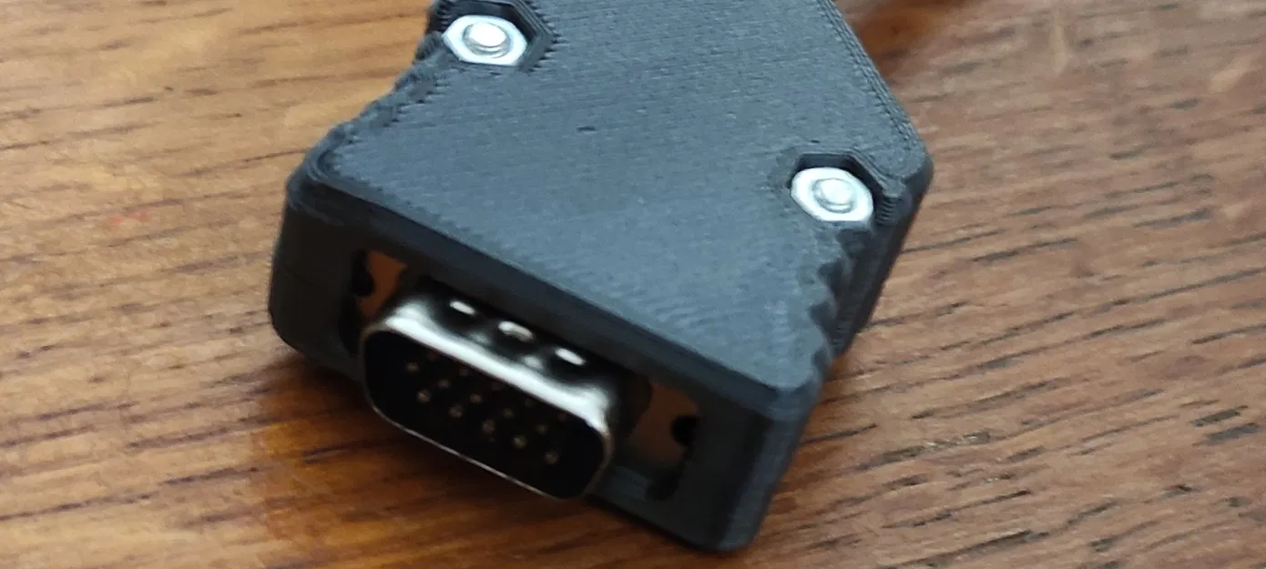 Vỏ bọc cho kết nối DB9 với 2 ốc vít và 2 đai ốc M3 - Image 4