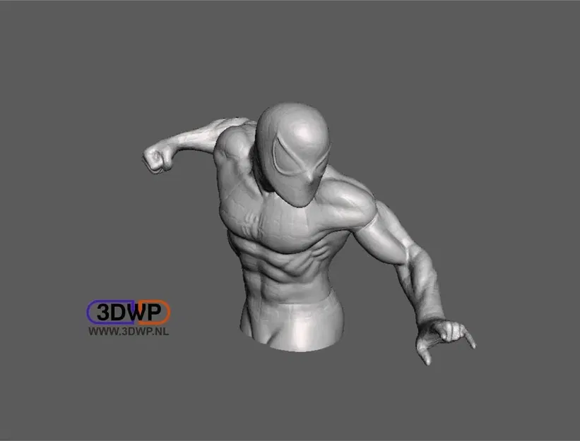 Mô hình Spider-Man 3D với đế phẳng cho in 3D - Image 1