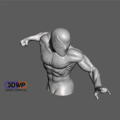 Mô hình Spider-Man 3D với đế phẳng cho in 3D