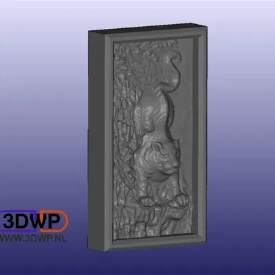 Giá treo tường hổ Việt Nam tại Hà Nội (Mô hình bas-relief 3D)