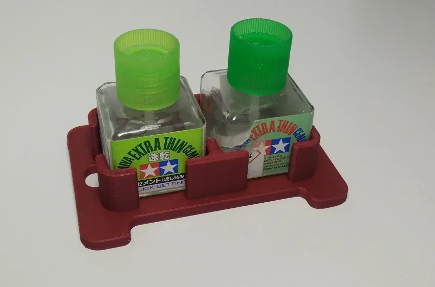 Giá đỡ chai keo Tamiya đôi cho mô hình thu nhỏ - Image 1