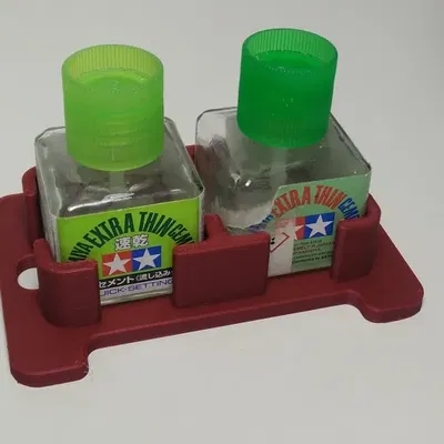 Giá đỡ chai keo Tamiya đôi cho mô hình thu nhỏ