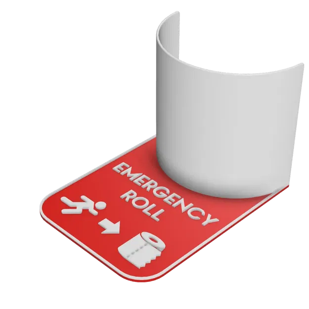 Giá đỡ cuộn giấy vệ sinh khẩn cấp lắp tường - Image 2