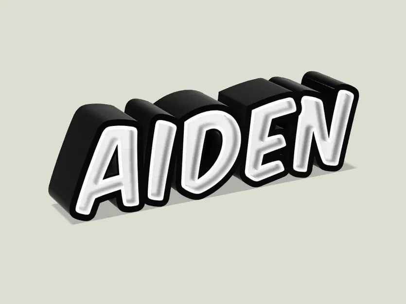 Bảng tên Aiden độc lập 50mm x 160mm x 30mm - Image 1